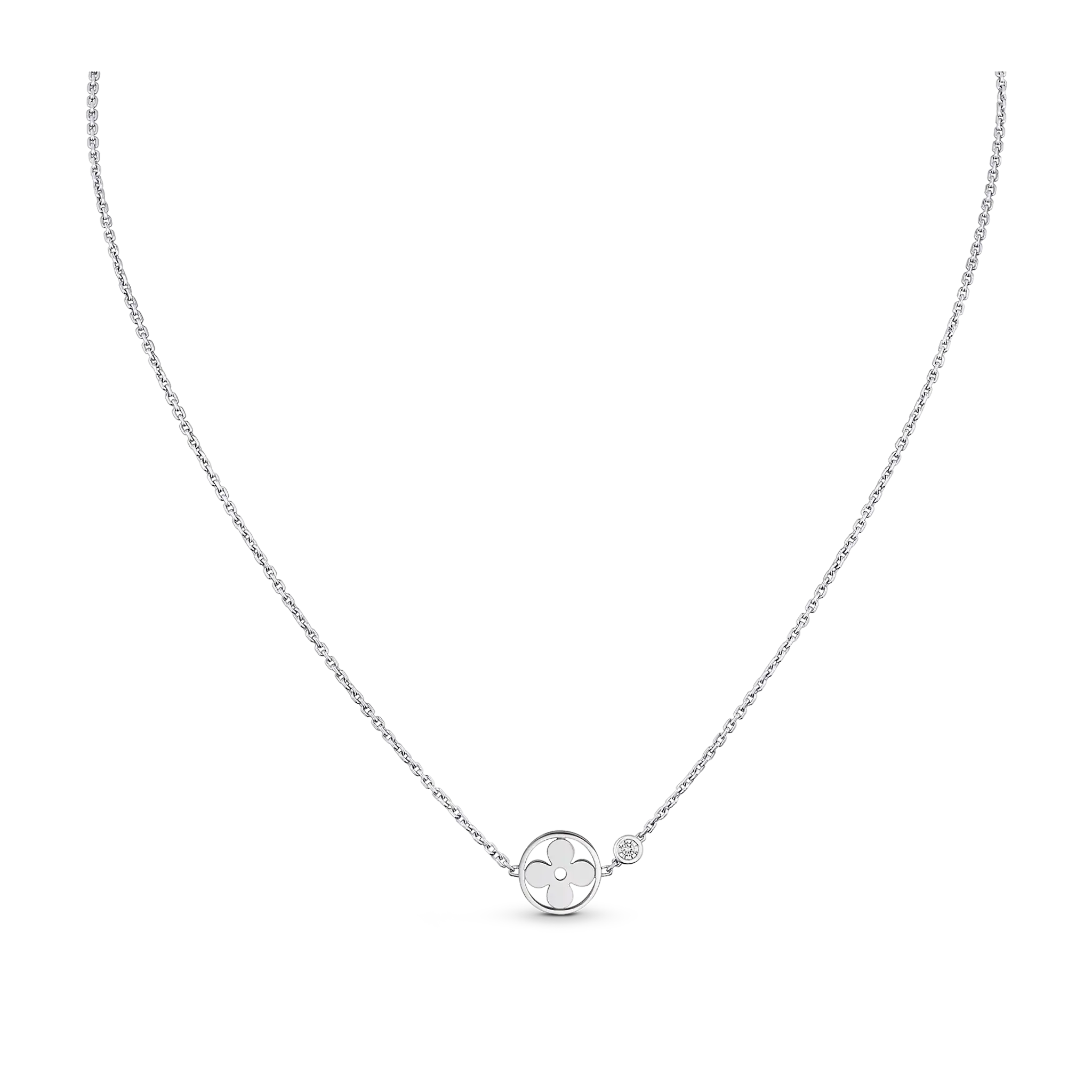 Idylle Blossom White Gold and Diamond Pendant