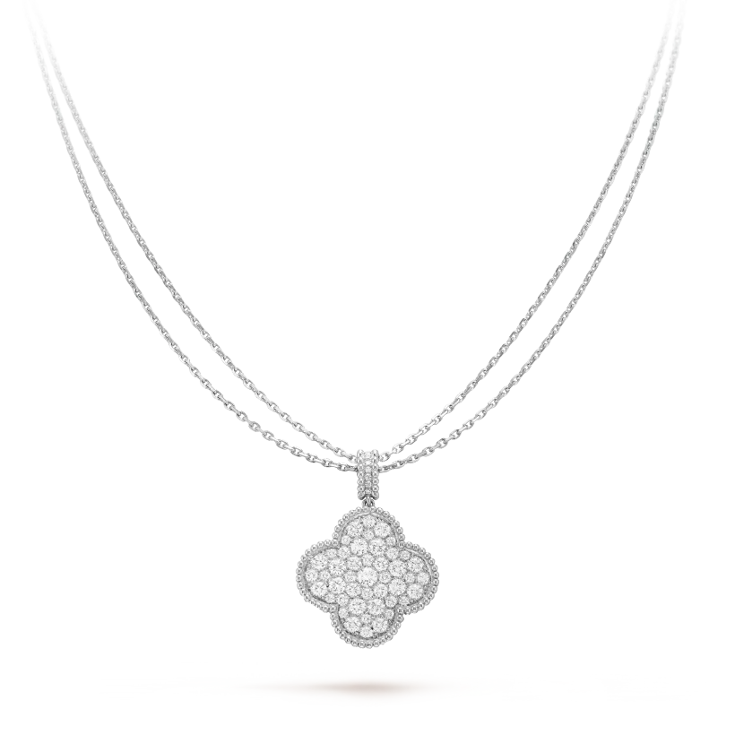 Magic Alhambra Long Necklace, Single Pendant