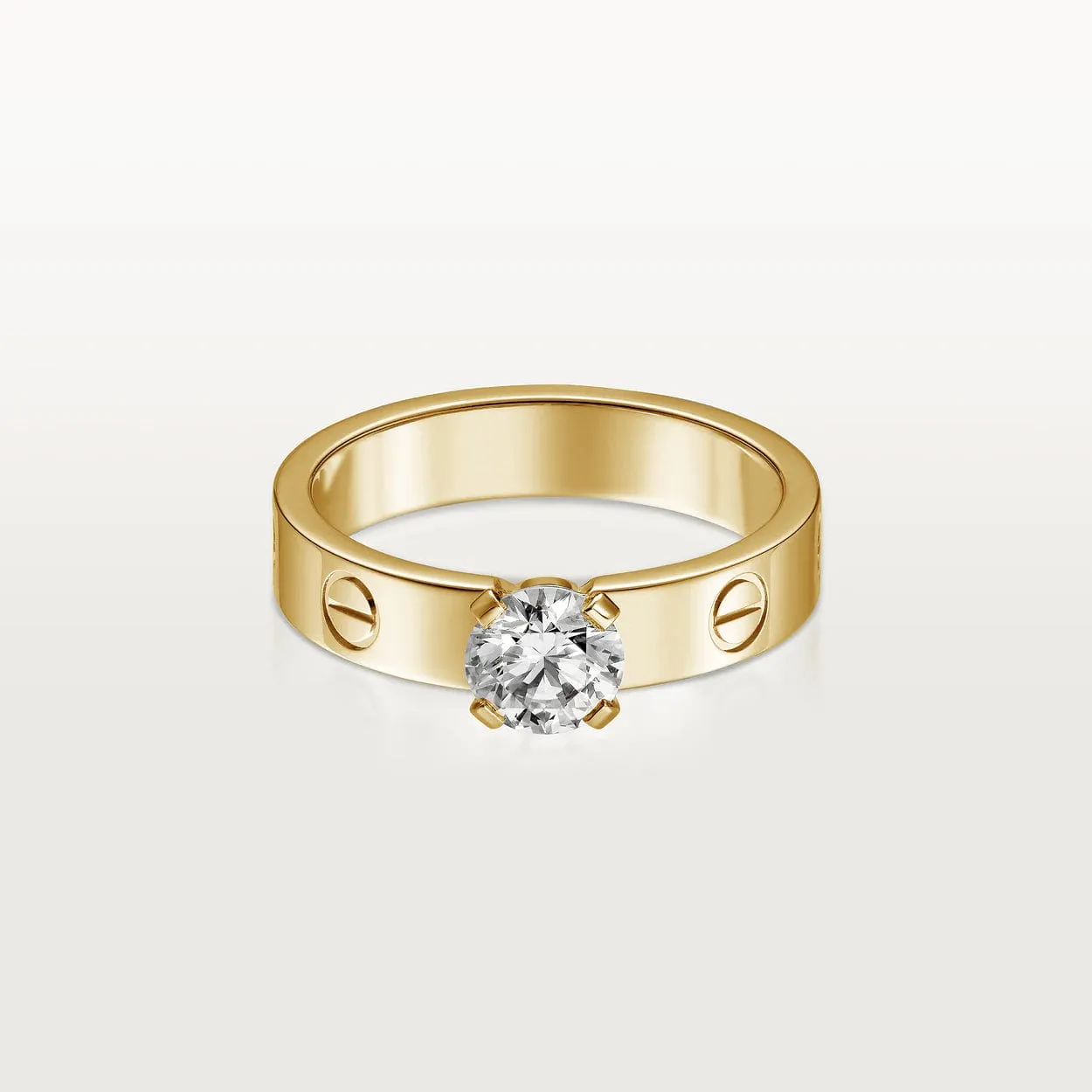car The LOVE SOLITAIRE Ring With Diamond
