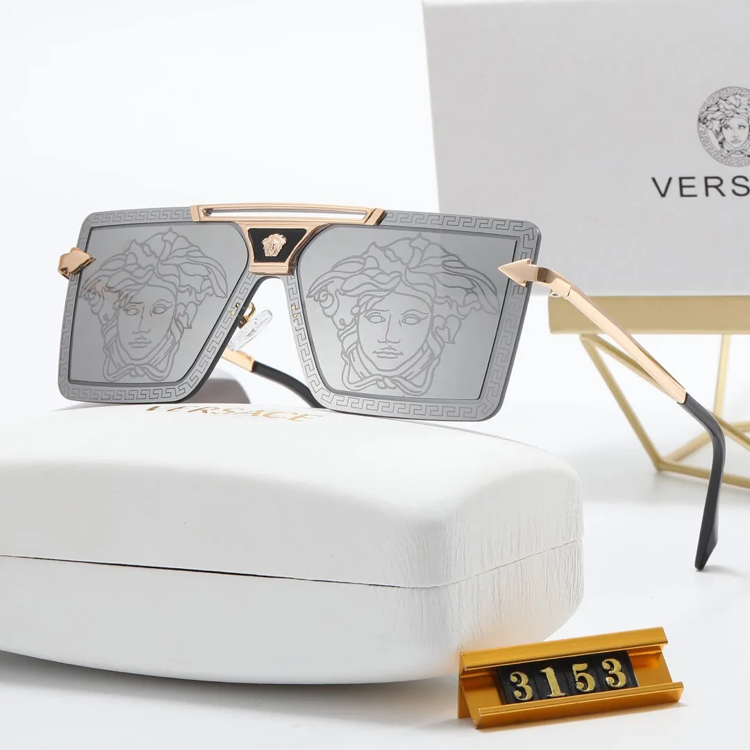 5 Color Fashion Frameless Square One-Piece Polarized Sunglasses