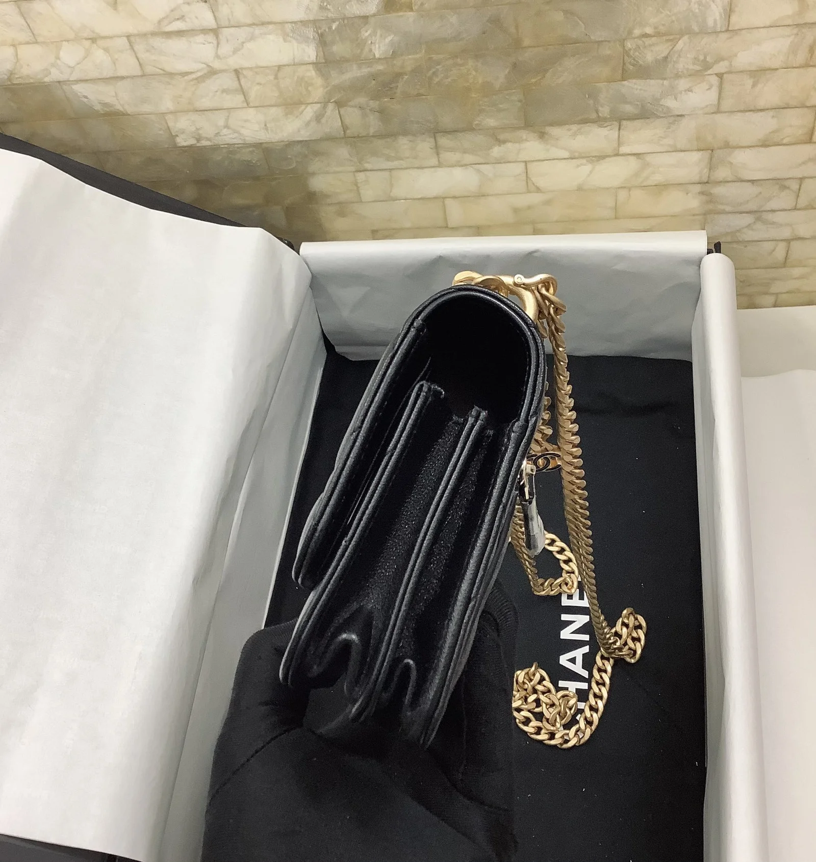 Chanel Spring And Summer 22C Black For Women, Women’s Bags 6.1in/15.5cm