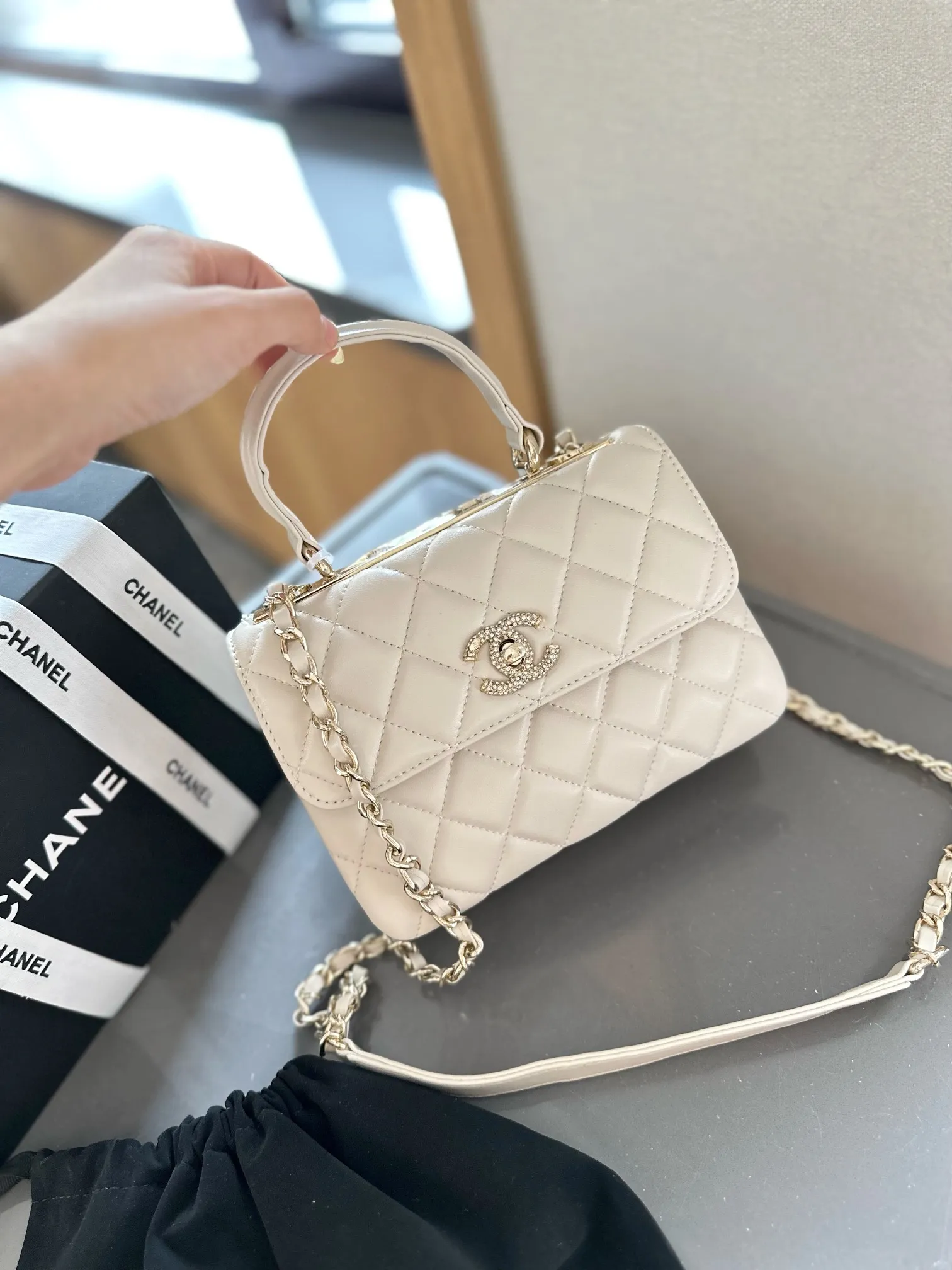 Flap Bag with Top Handle