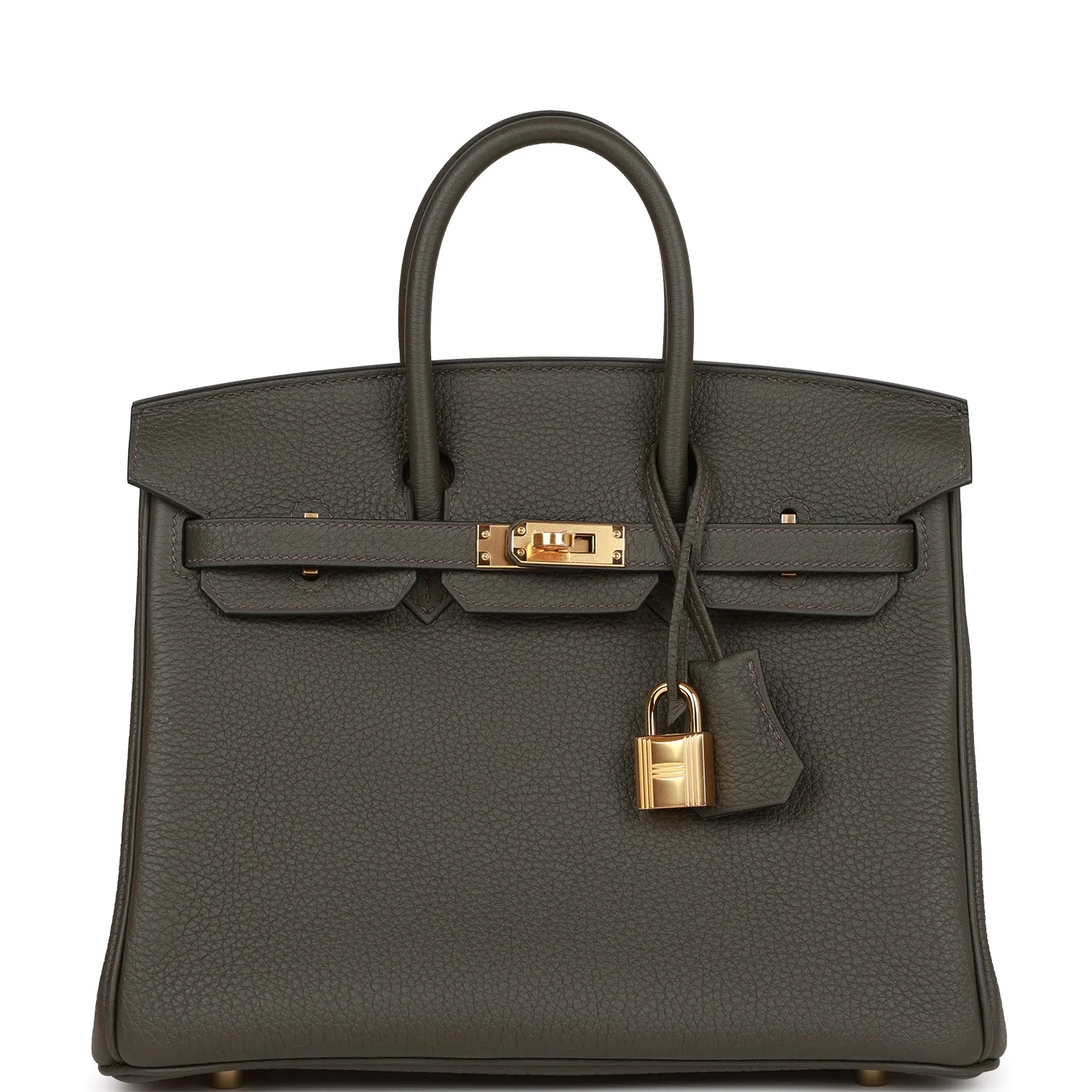 Hermes Birkin 25 Vert de Gris Togo Gold Hardware