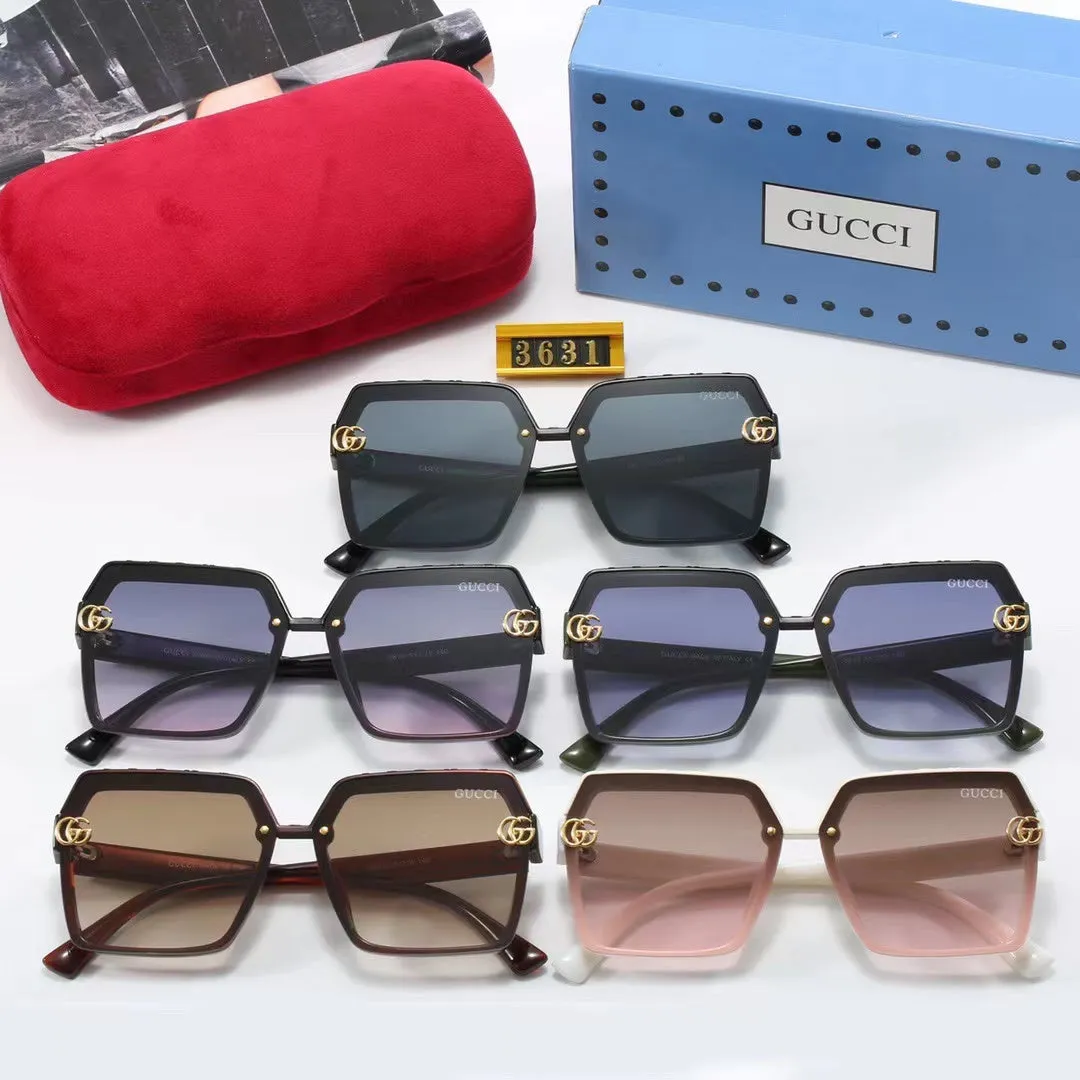 5-color fashionable GG letter sunglasses