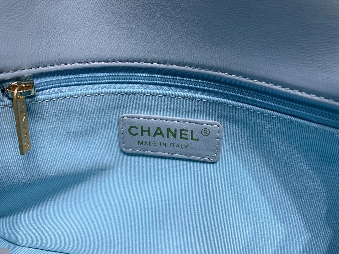 Chanel Small Flap Bag Gold-Tone Metal Blue Bag For Women 16cm/6.2in