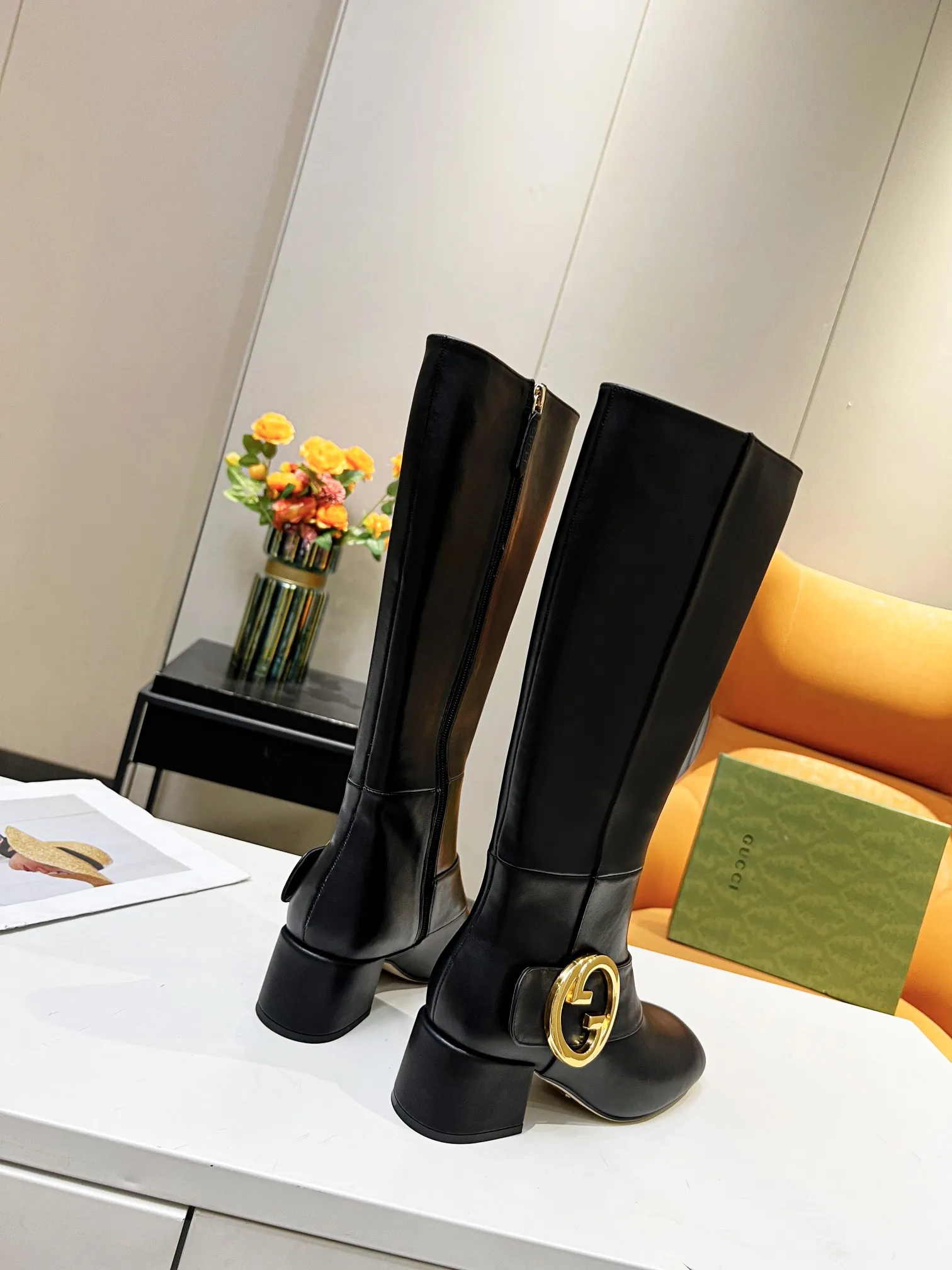 GG women boots heels 5.5 cm