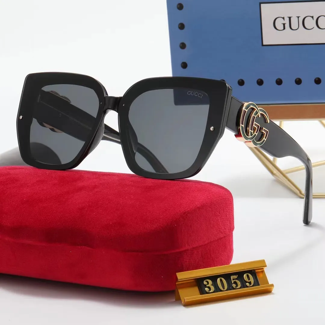 7-color fashion double GLOGO temple polarized sunglasses