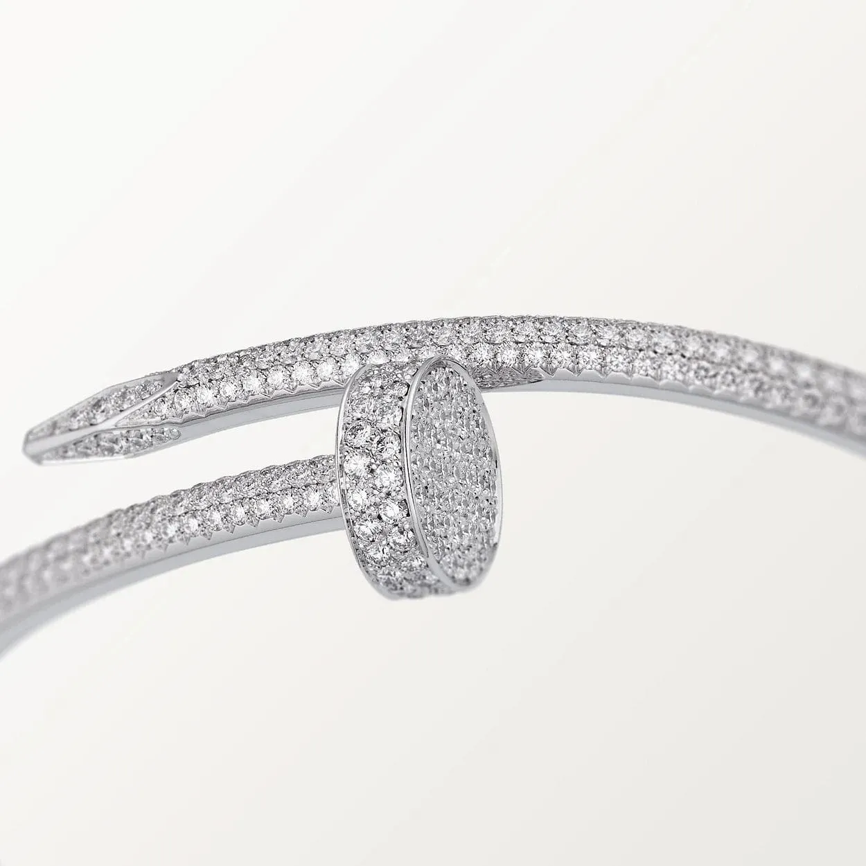 car Inspired Juste Un Clou Nail Screw Bracelet With Full Diamond Paved