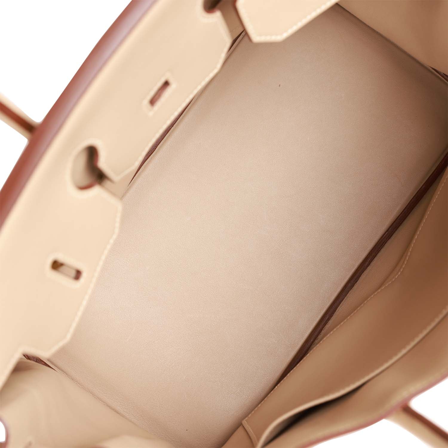 Pre-owned Hermes Birkin 35 Argile Swift Gold Hardware