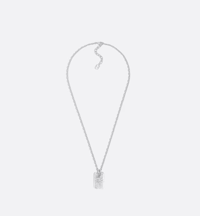Oblique Plate Pendant Necklace