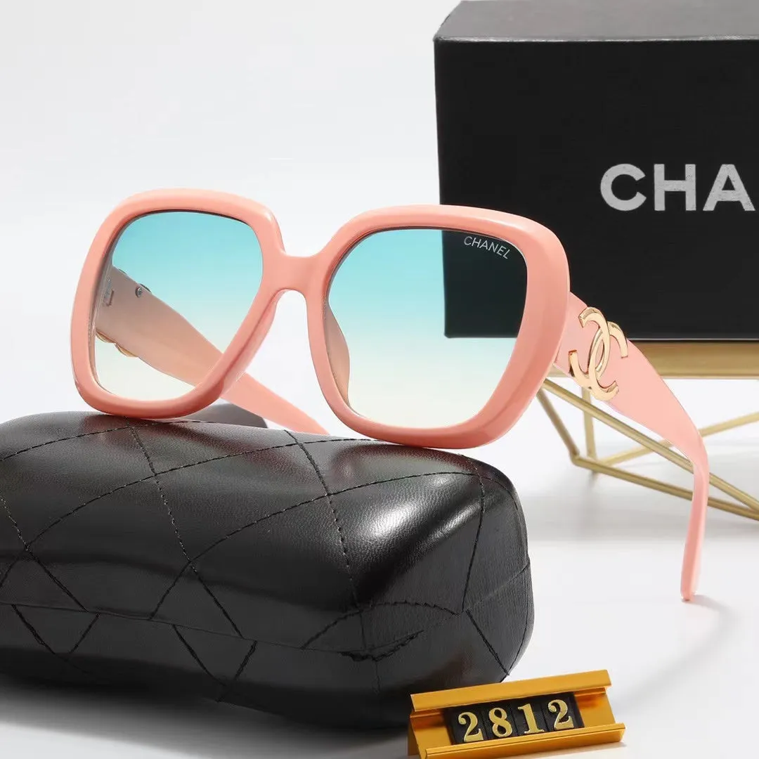 6-color fashion double C letter sunglasses