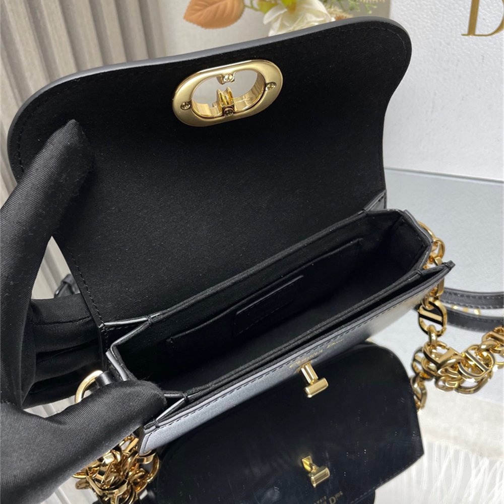 Dior 30 Montaigne Avenue Bag Black Box Calfskin