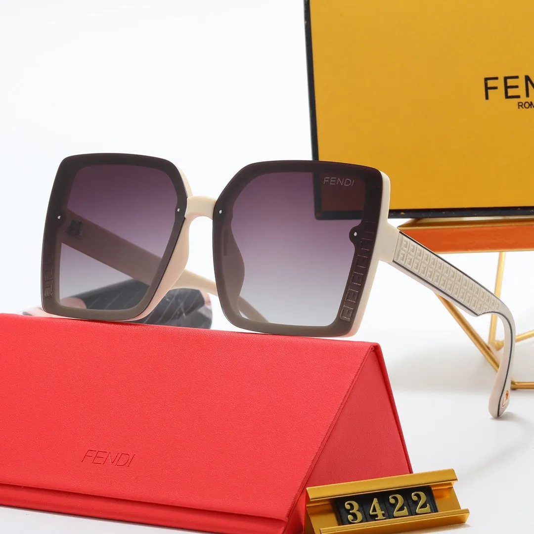 4 color fashion double F frame polarized sunglasses