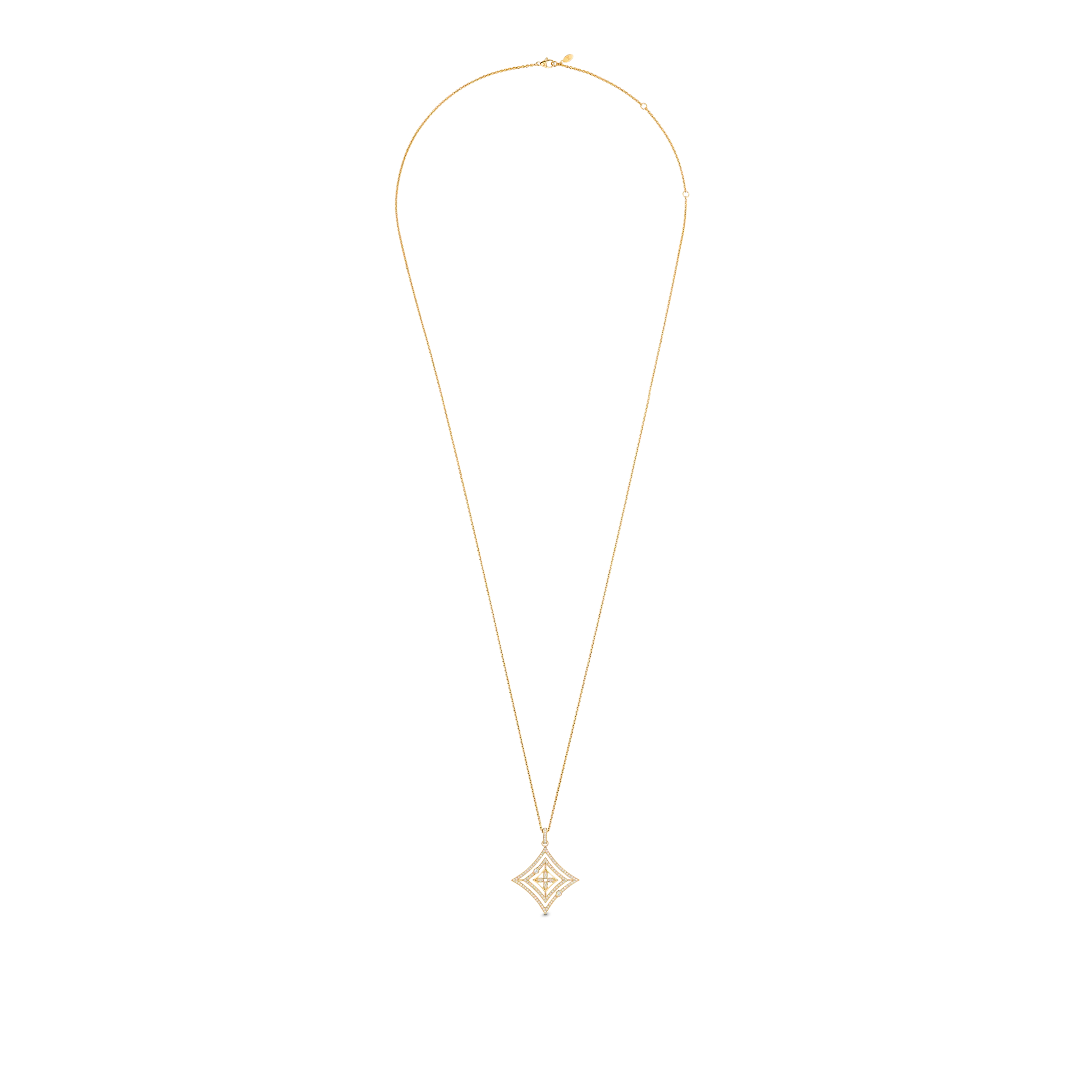 Idylle Blossom Medal in Yellow Gold and Diamonds