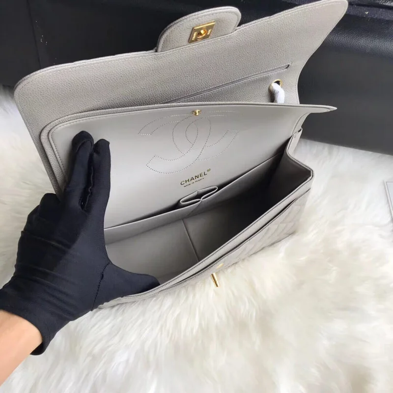 Chanel Caviar Calfskin 30Cm Class-Flap Bag A01113