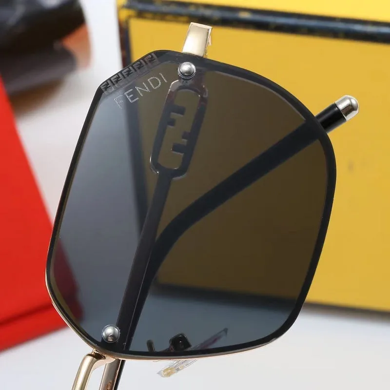 5-color fashionable FF letter polarized sunglasses