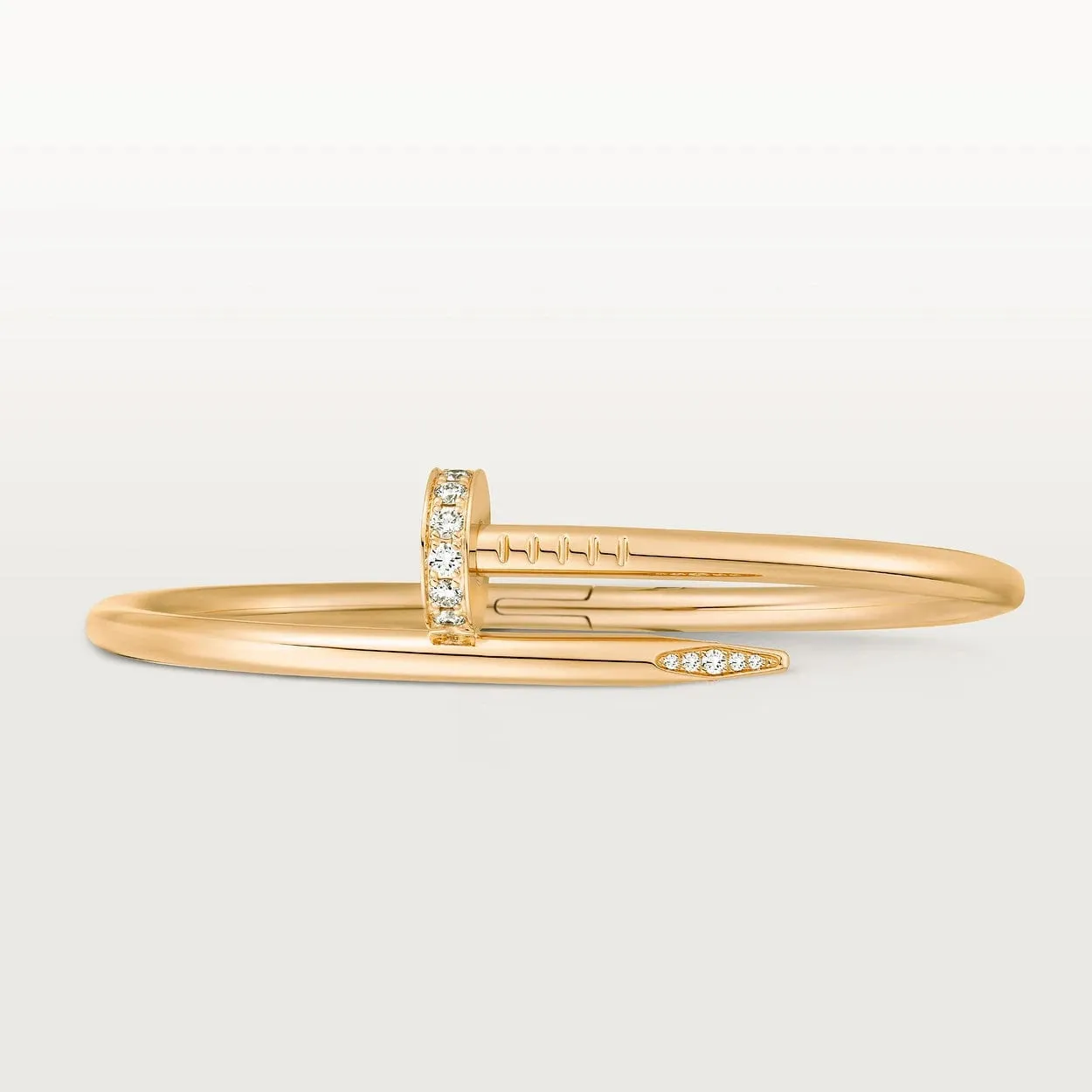 car Inspired Juste Un Clou Nail Bracelet With CZ Diamond
