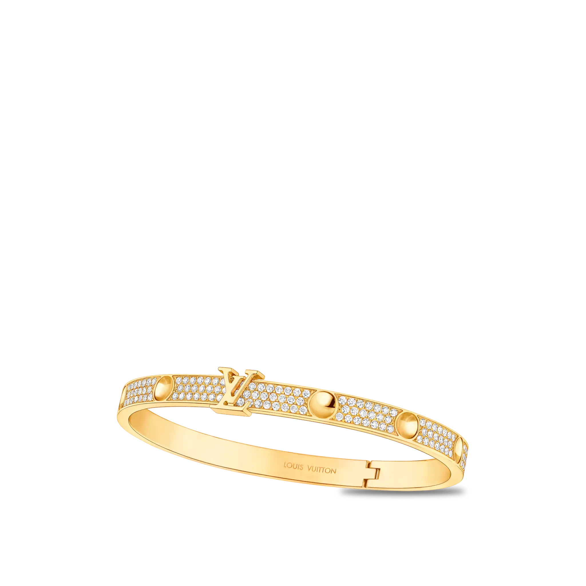 Empreinte Yellow Gold and Diamond Bracelet