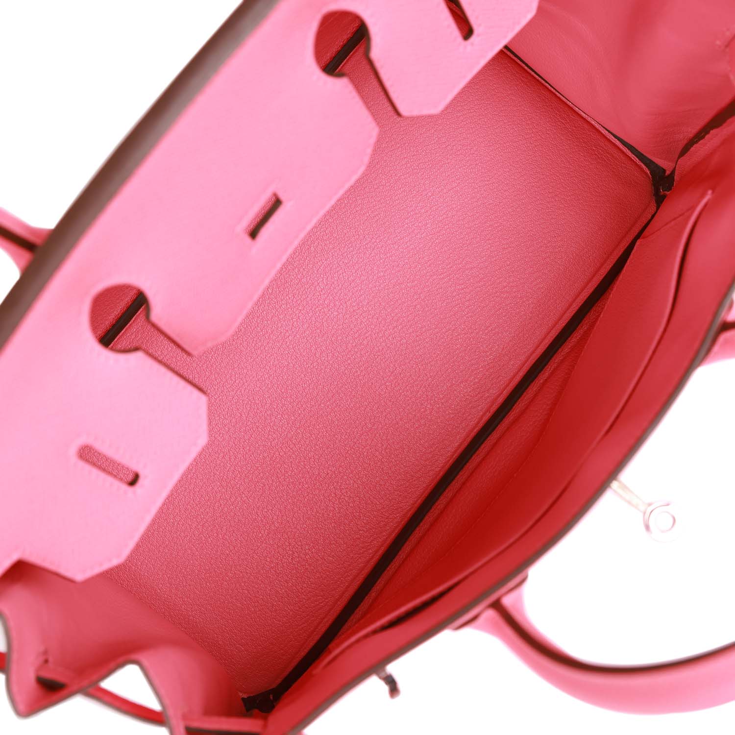 Pre-owned Hermes Birkin 30 Rose Confetti Epsom Palladium Hardware