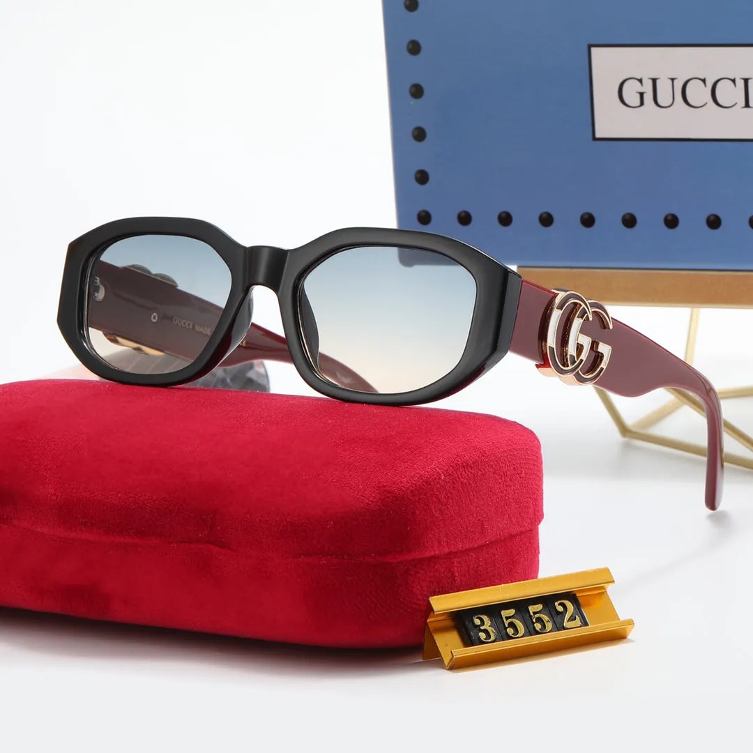 6-color fashion GG temple sunglasses polarized glasses