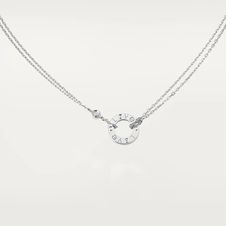 LOVE NECKLACE, 2 DIAMONDS