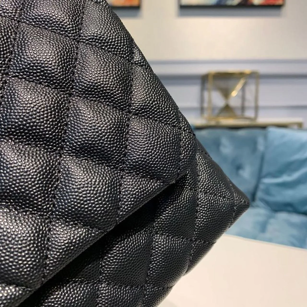 Chanel Large Flap Bag With Top Handle Black For Women, Womens Handbags, Shoulder And Crossbody Bags 11in/28cm A92991