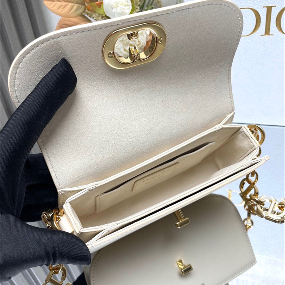 Dior 30 Montaigne Avenue Bag White Box Calfskin
