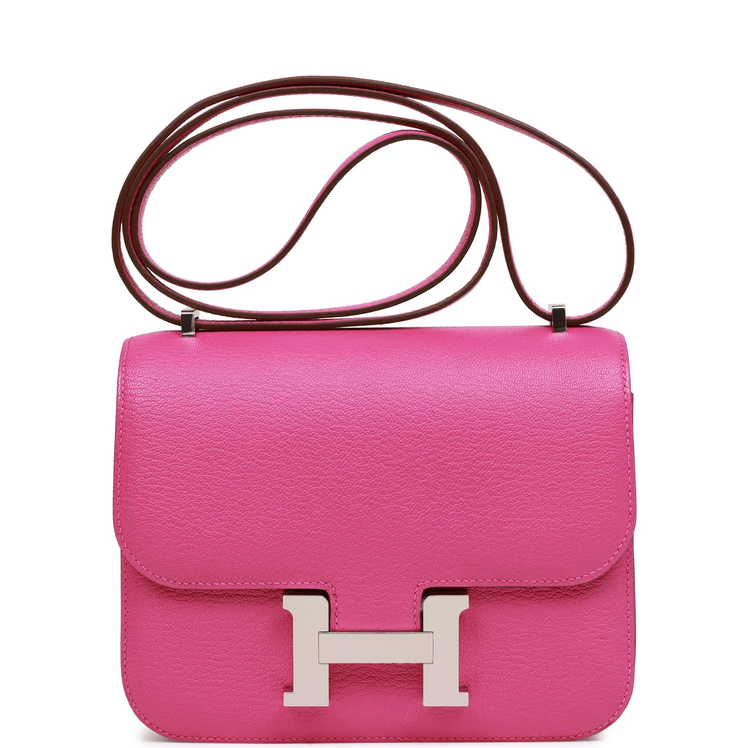 Hermes Constance 18 Magnolia Evercolor Palladium Hardware