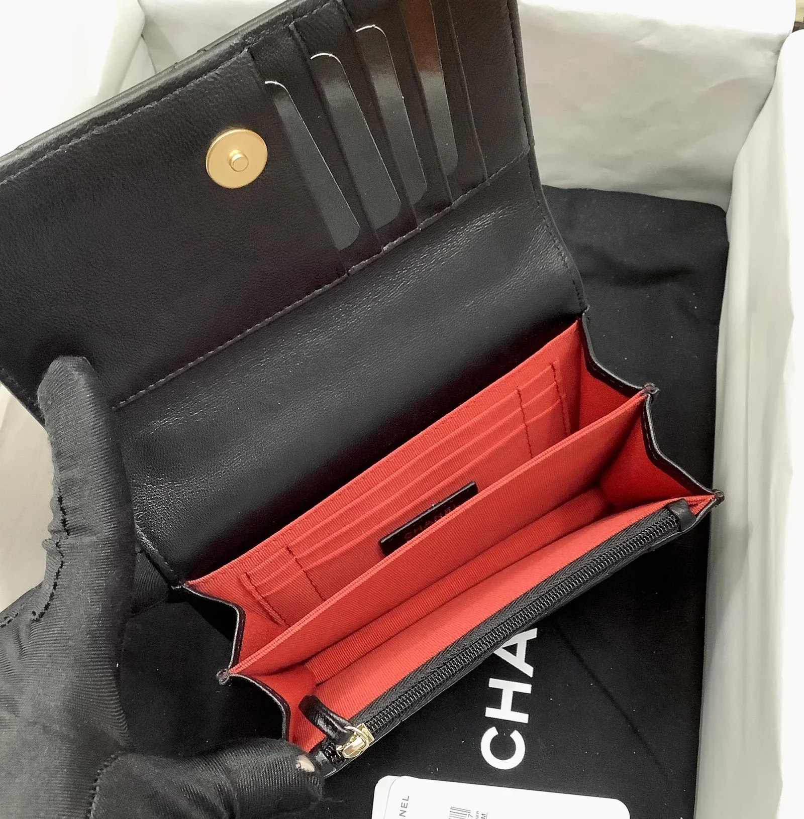 Chanel Spring And Summer 22C Black For Women, Women’s Bags 6.1in/15.5cm