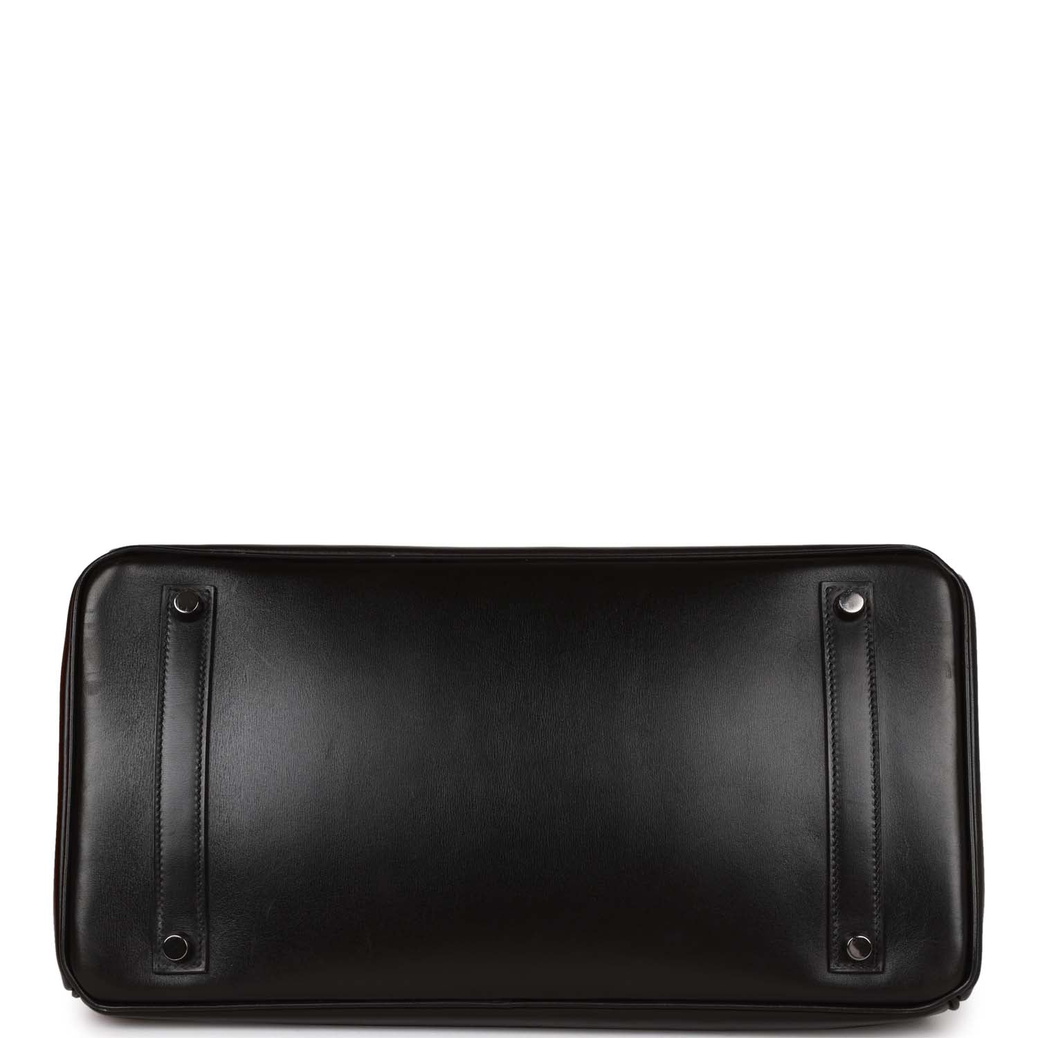 Pre-owned Hermes Special Order (HSS) Birkin 35 Black Box Verso Palladium Hardware