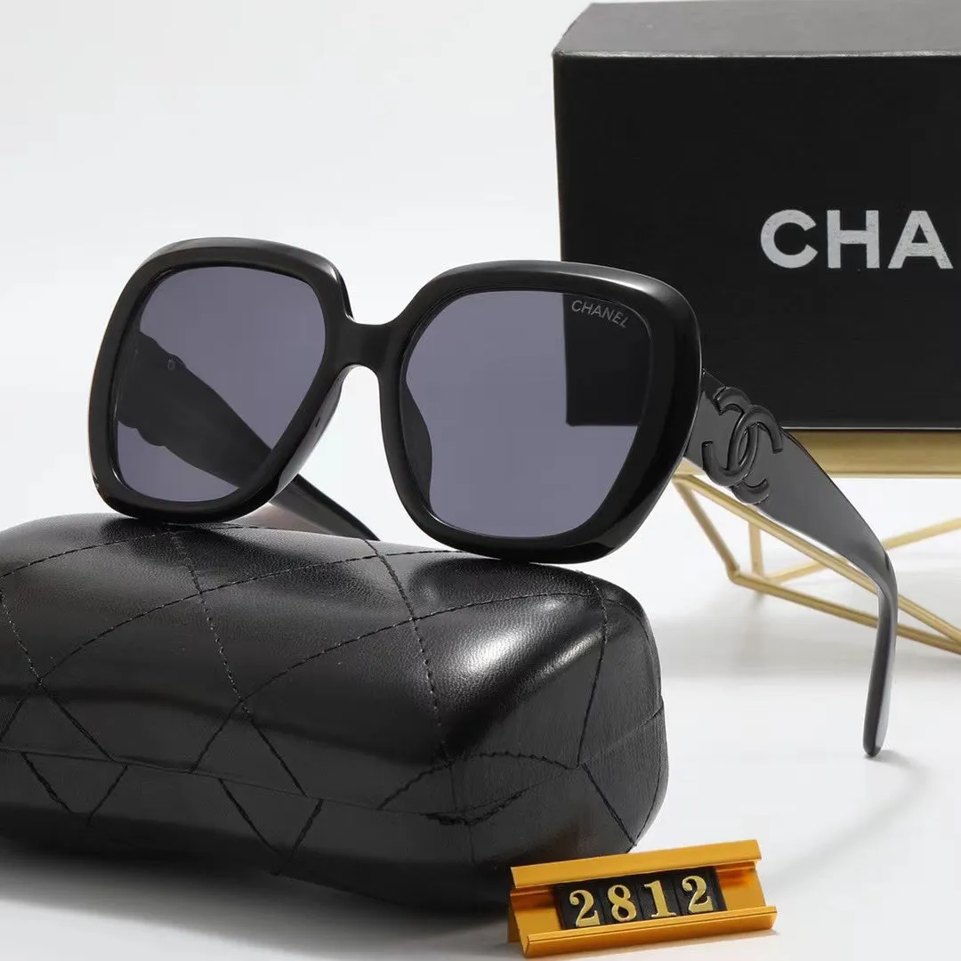 6-color fashion double C letter sunglasses