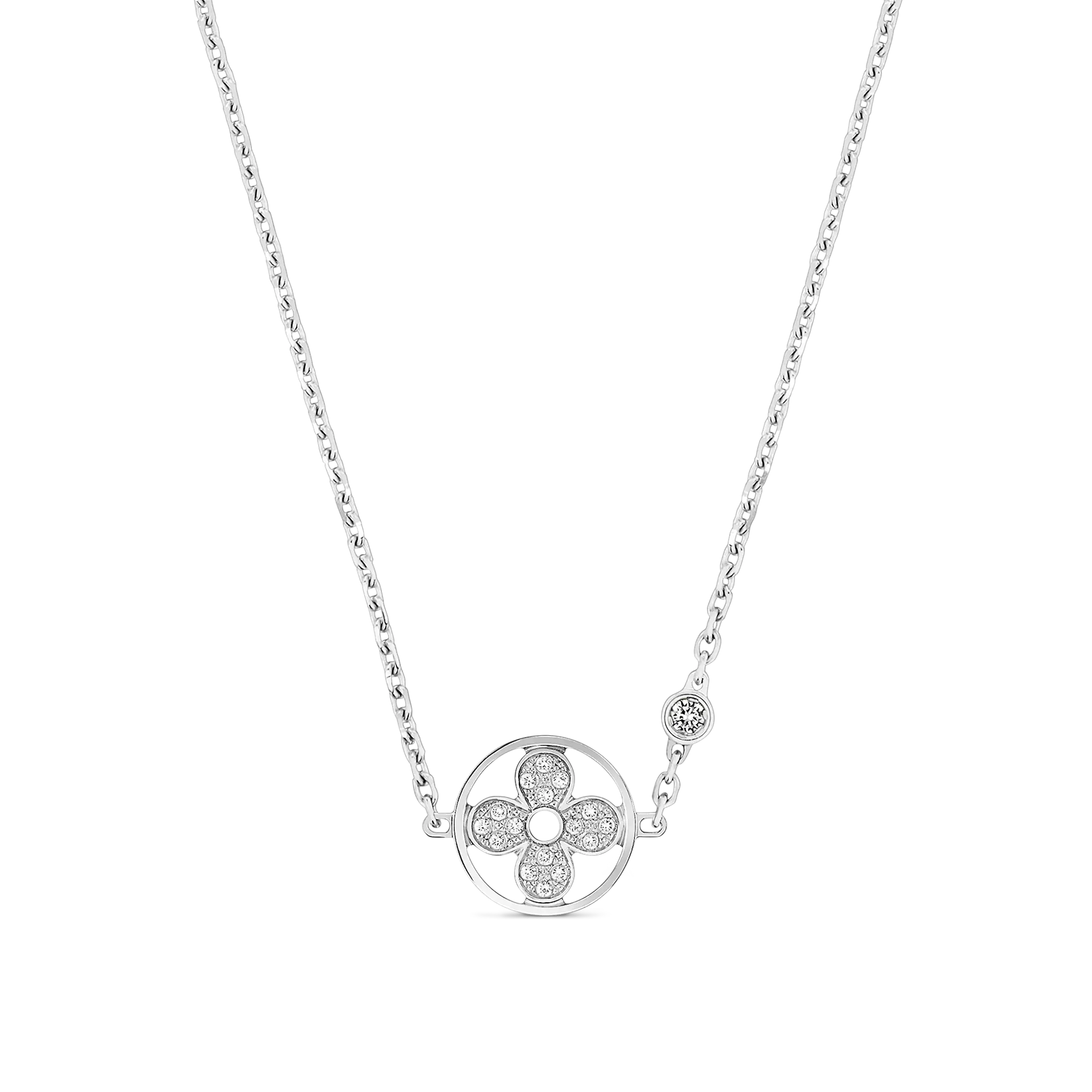 Idylle Blossom White Gold and Diamond Pendant