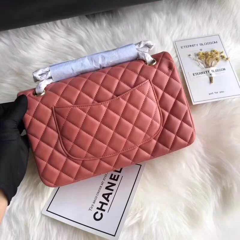 Chanel 1112 Rose Quartz Medium Size 2.55 Lambskin Leather Flap Bag