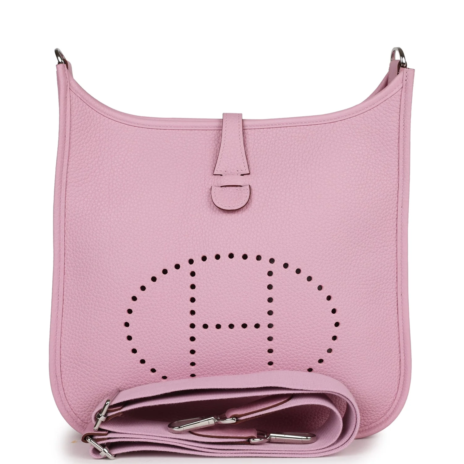 Hermes Evelyne III PM Mauve Sylvestre Clemence Palladium Hardware