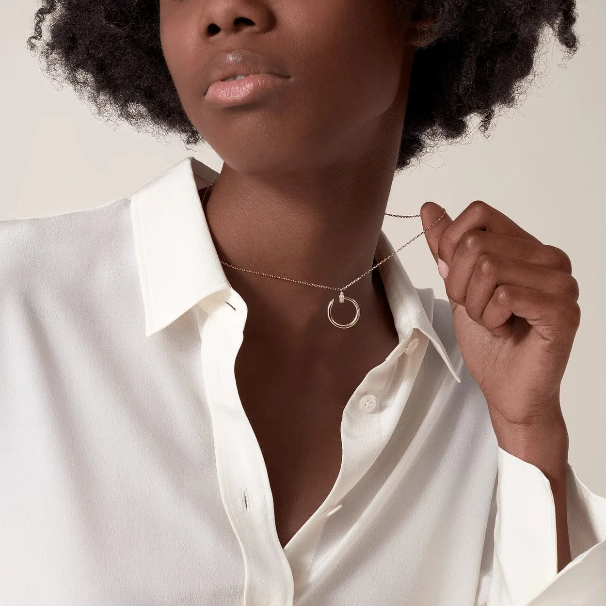 car Inspired  JUSTE UN CLOU Nail Necklace