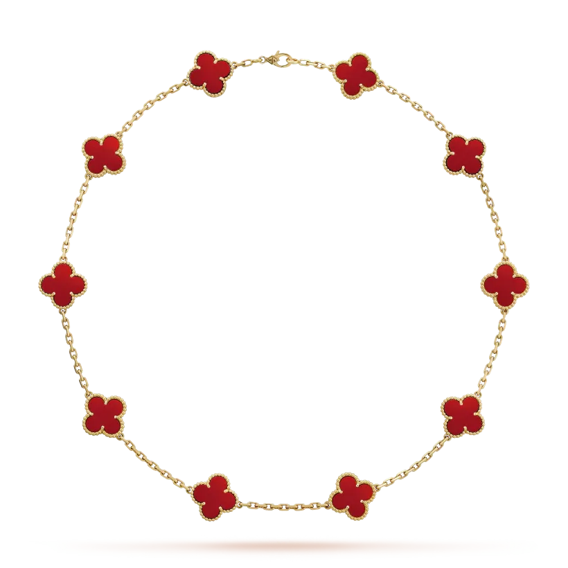 Vintage Alhambra necklace, 10 charms