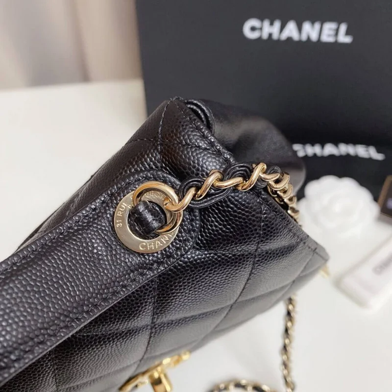 Chanel Quilted Caviar Leather Small Business Affinity Bag A93749