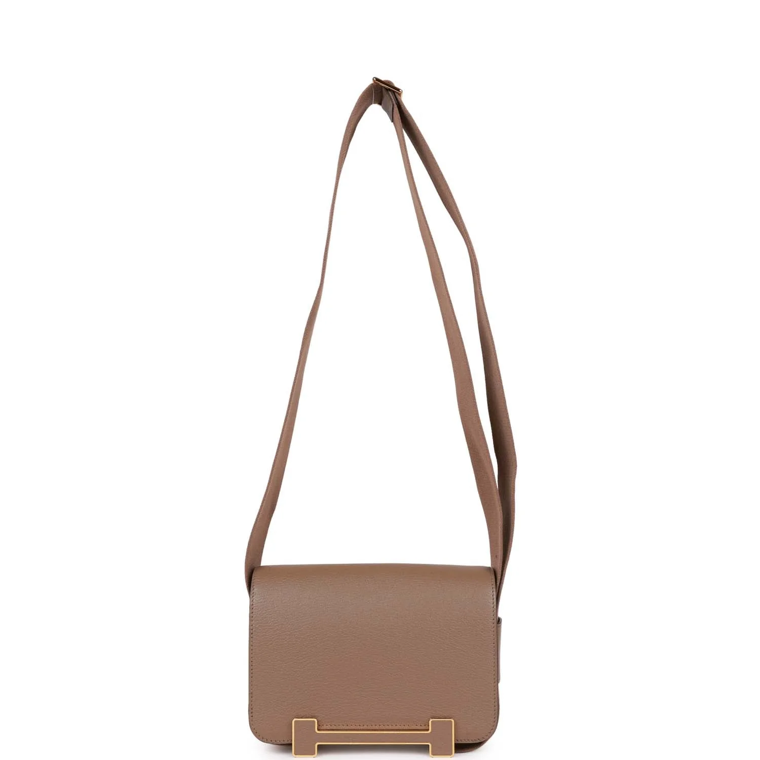 Hermes Geta Etoupe Chevre Gold Hardware