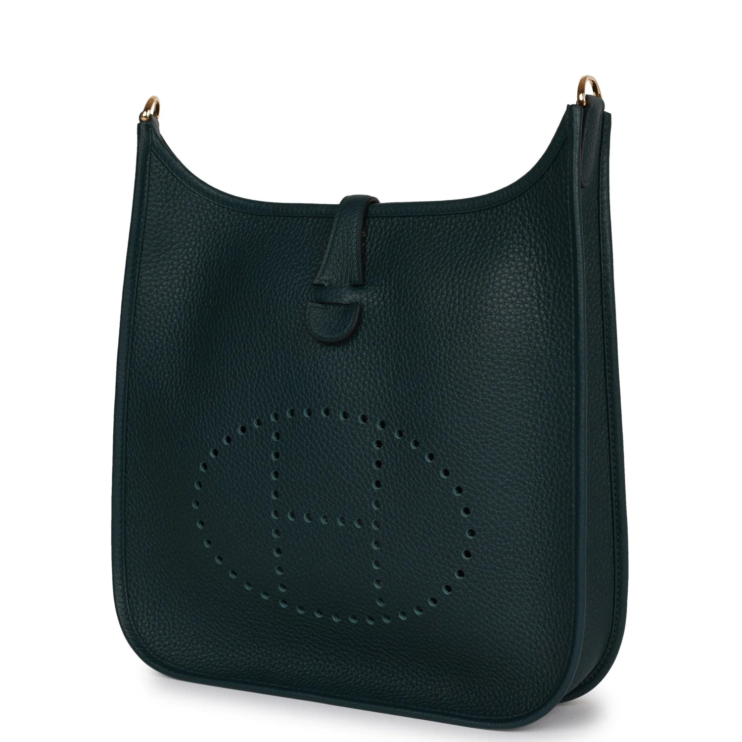 Hermes Evelyne III PM Vert Cypress Clemence Gold Hardware
