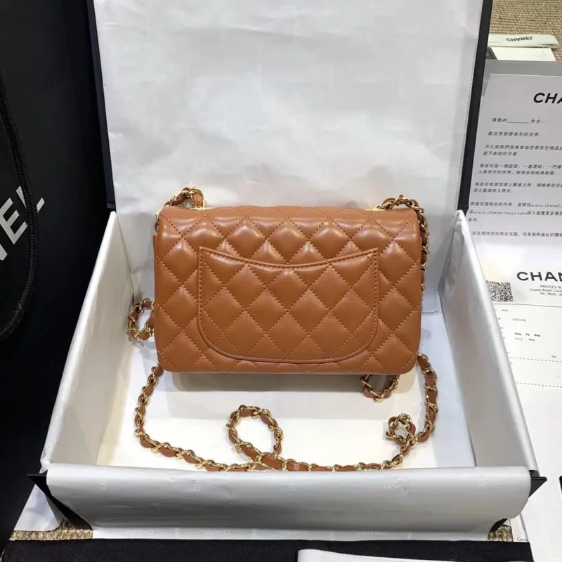 Chanel Lambskin 20Cm Class-Flap Bag 1116