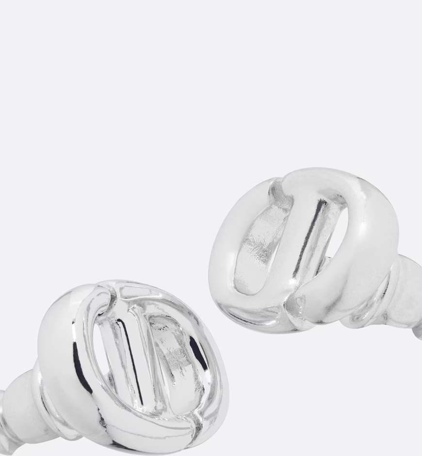 CD Navy Stud Earrings