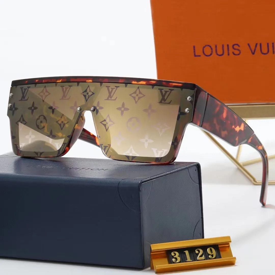 3-color fashion four-leaf clover print lens sunglasses