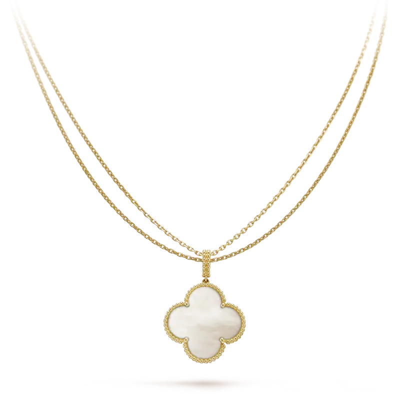 Magic Alhambra Long Necklace, Single Pendant