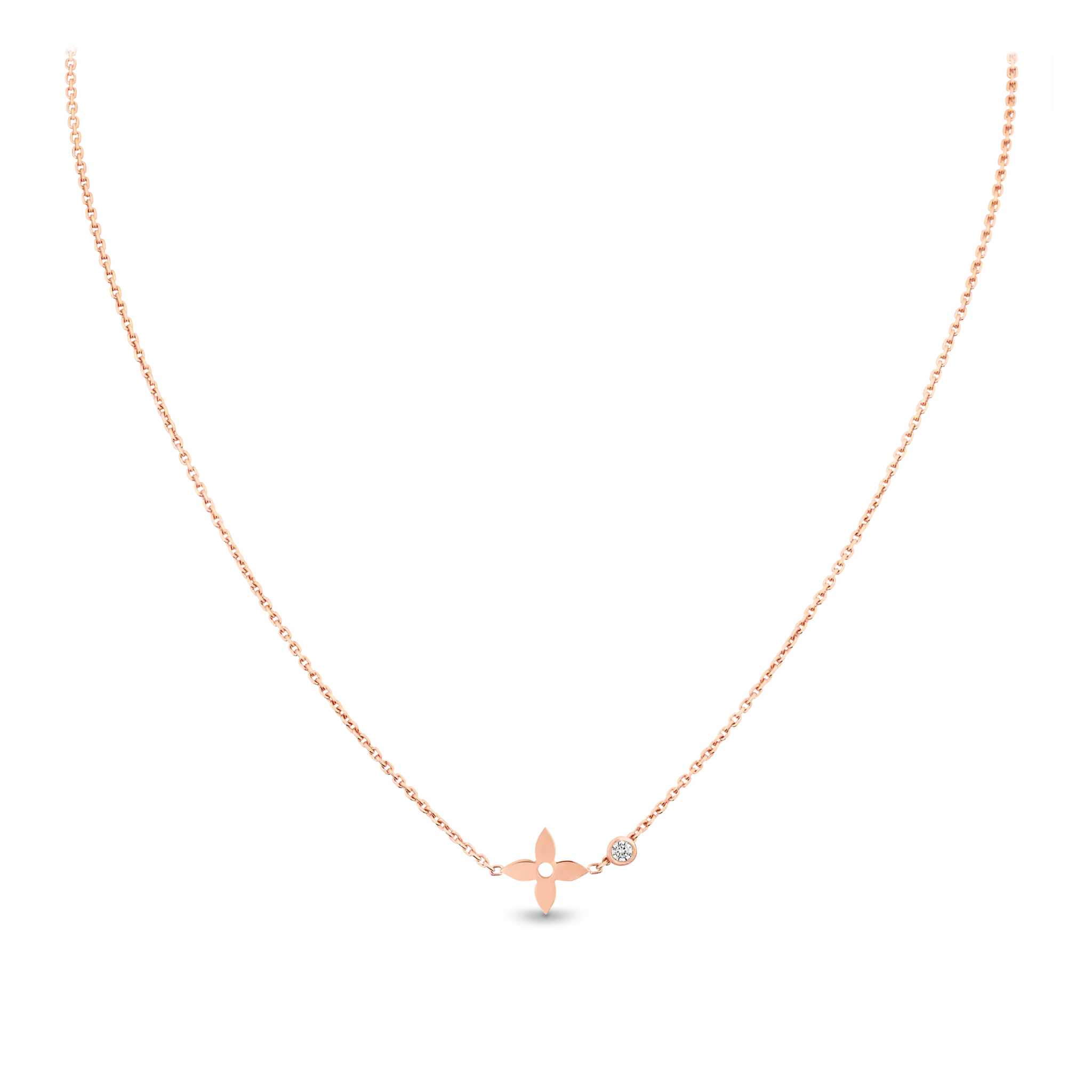 Idylle Blossom Rose Gold and Diamond Pendant