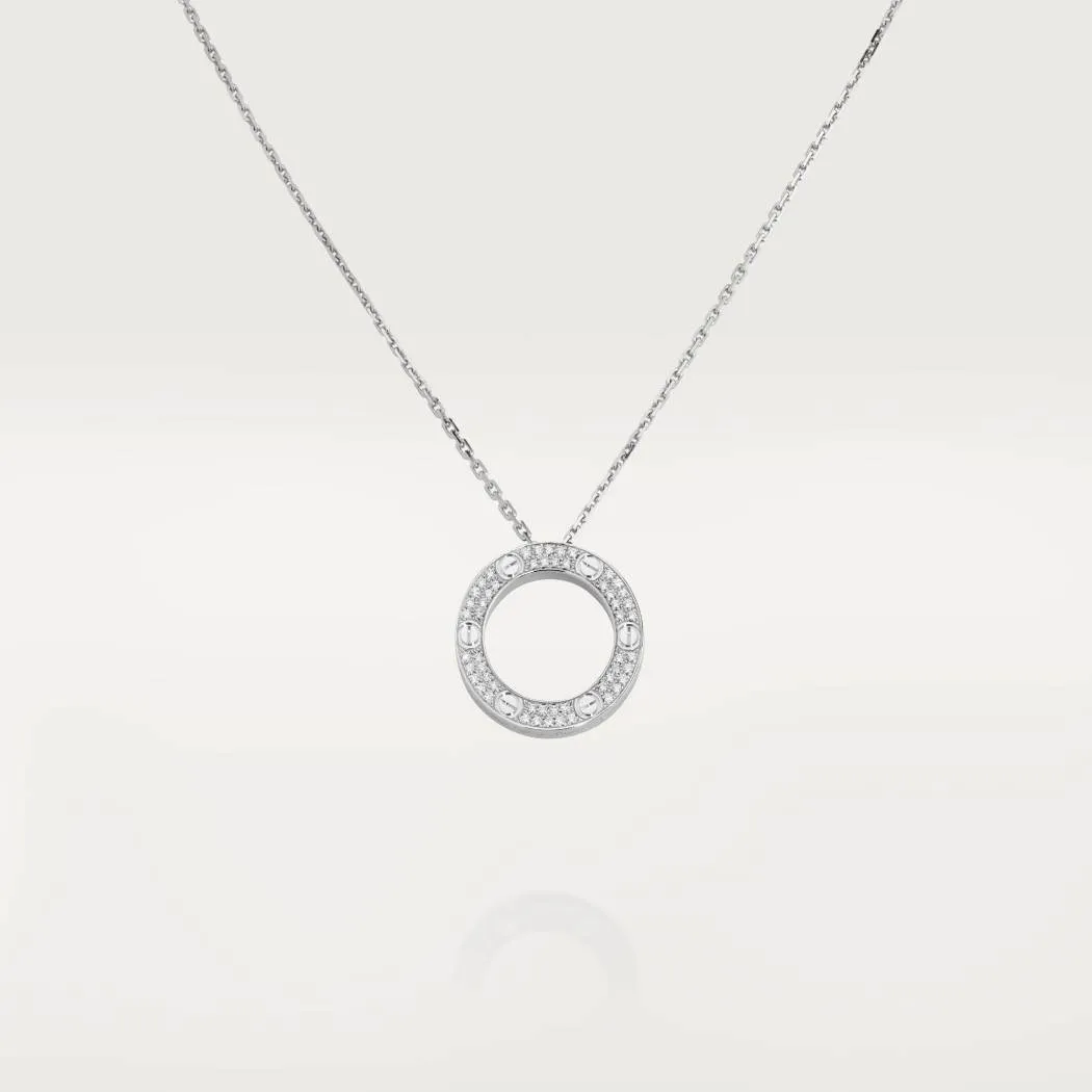 LOVE NECKLACE, DIAMOND-PAVED