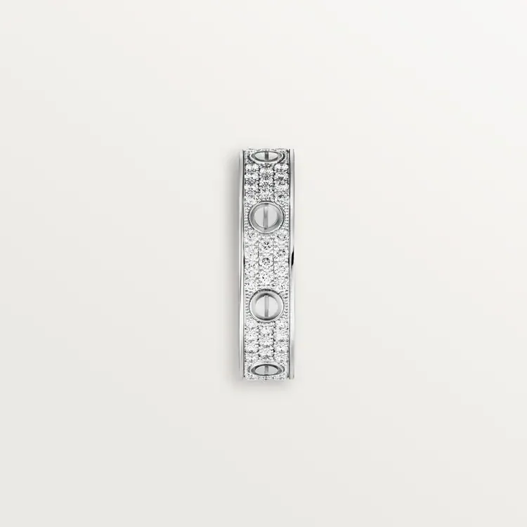 LOVE WEDDING BAND, DIAMOND-PAVED