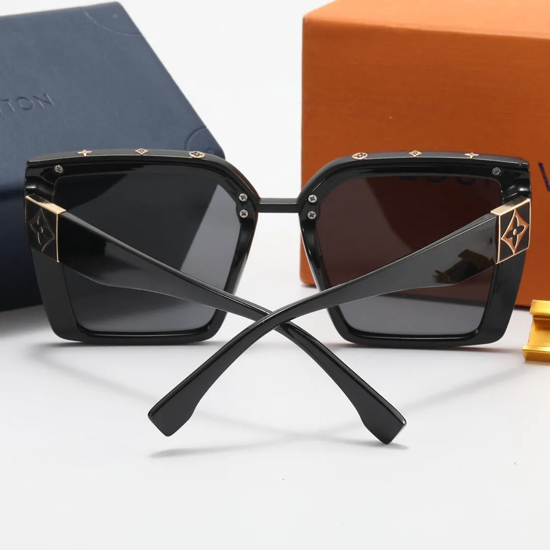 6 colors fashion simple four-leaf clover mirror legs polarized sunglasses