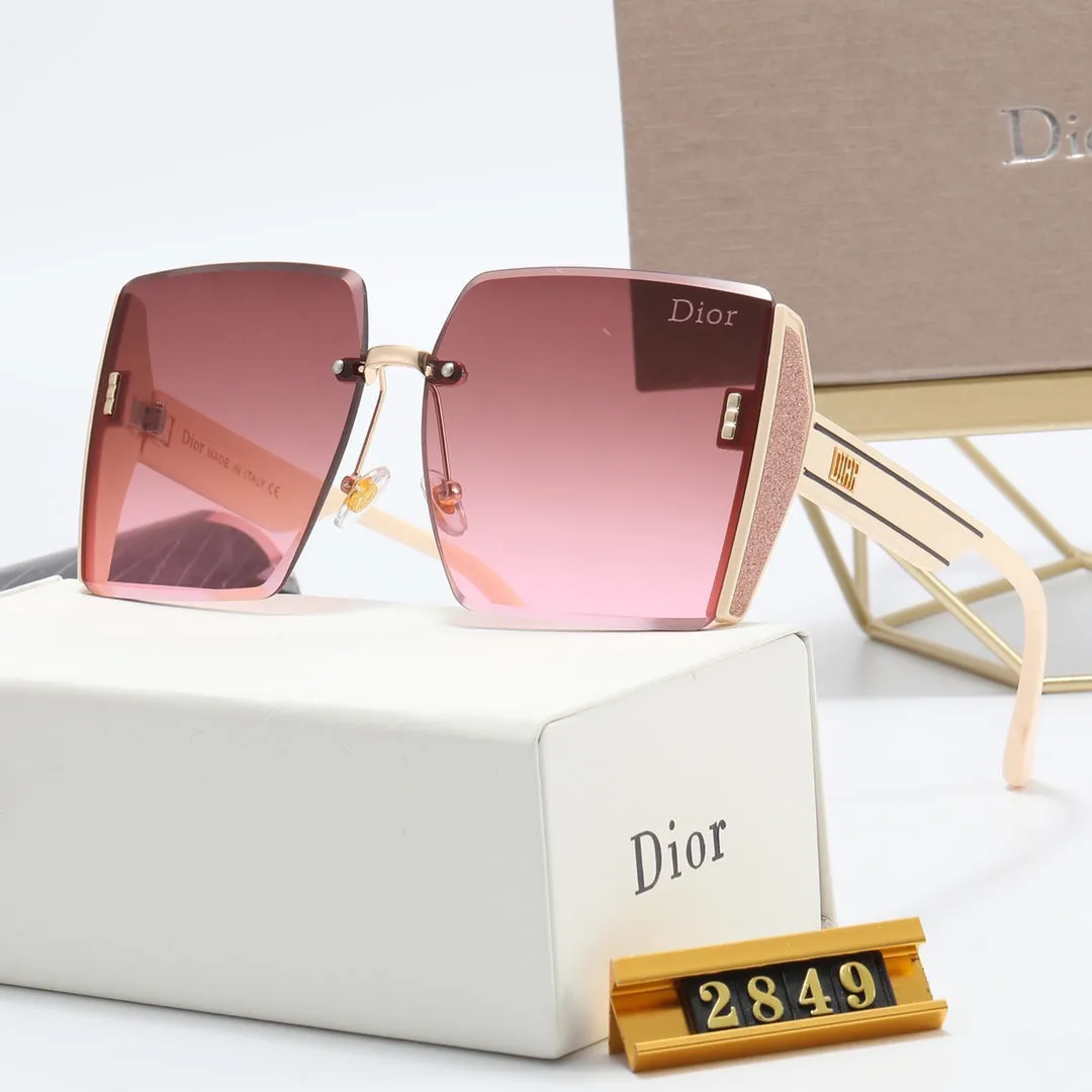 6 Colors Fashion Frameless Square Polarized Sunglasses