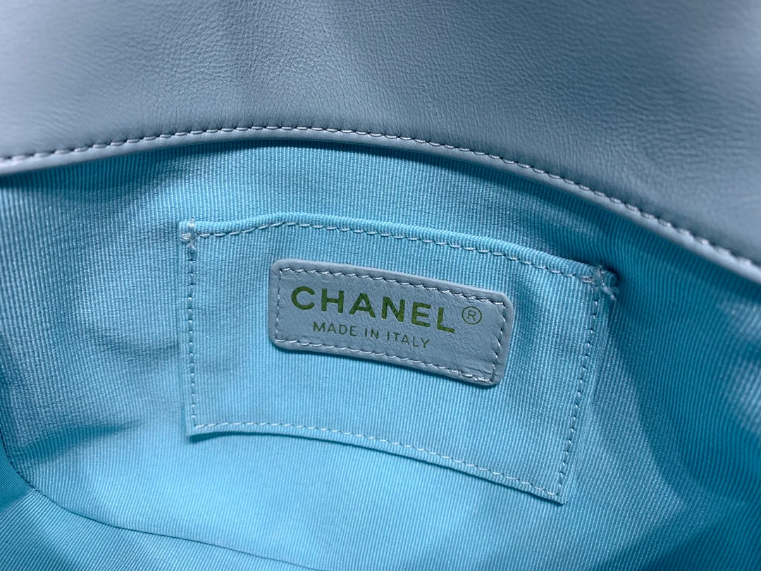 Chanel Mini Flap Bag Gold-Tone Metal Blue Bag For Women 13cm/5in