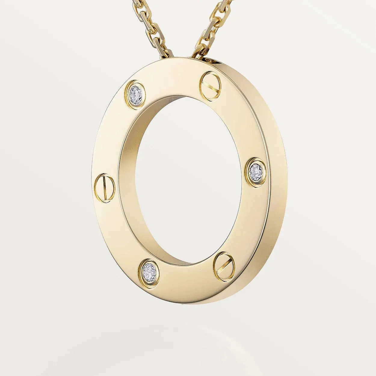 car The London Love Necklace With 3 Diamonds